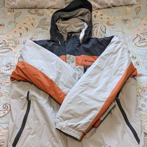 XL Columbia winter coat Orange and grey